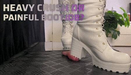 Heavy Crushing or Painful Bootjob, Perfect Painful Tank Heels (Slave POV Version) - TamyStarly - Cock Balls Crush Trample, Shoejob, CBT, Trampling, Stomping