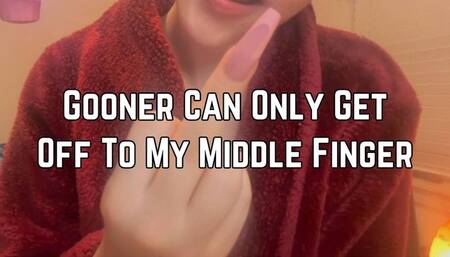 Phoenix Bates Gets Off To The Gooner Turned On By Her Middle Finger 1080p - Acrylic Nails - Femdom - Middle Finger