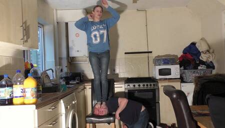 Head Trampled Under Bare Feet