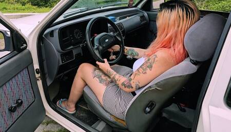 I got stuck with my car at the viewpoint