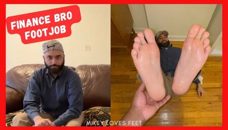 A Finance Jock Gives A Footjob- Male Feet, Gay Foot Fetish