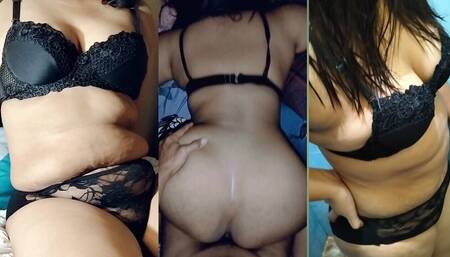 Crot in Wife's Pussy at Night