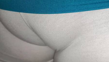 My Husband's Boss Watches Me Cook in Shorts Without Underwear