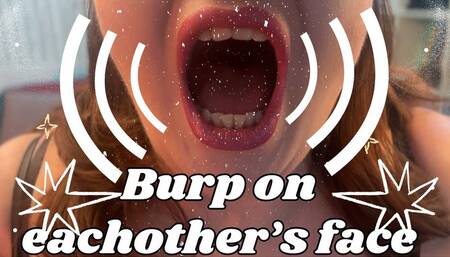 Burping on eachother's face HD