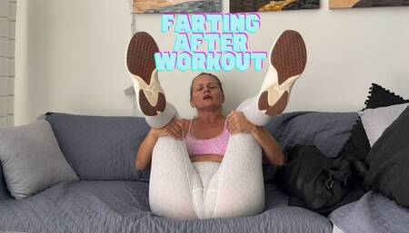 Your stepmom's delicious fart after training