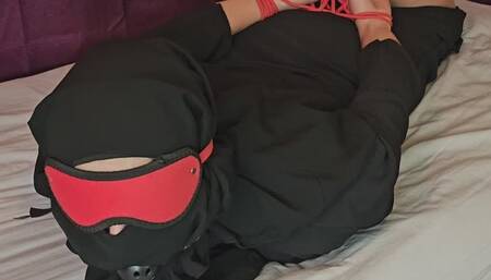 Trapped In Ropes Mia Niqab