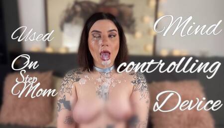 Mind Controlling Device Turns Step-Mommy into an Ahegao Cum Slut