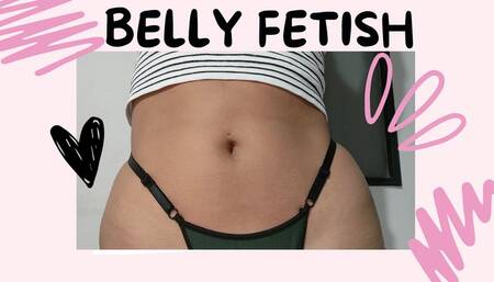 Belly fetish: cute teasing