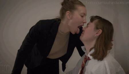 Teacher's Long, Sloppy Tongue and Bad Breath