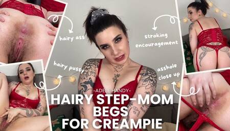 Eat Your Step-Mom's Ass and Cum in Her Hairy Pussy