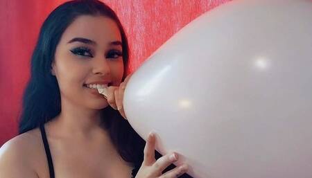 ENCHENDO BALOES TAMANHO 16 BRANCOS BALLOONS SIZE 16 WHITE