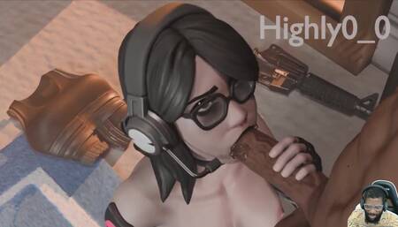 Kaine Reverse Rides a Hard Cock, Jawbreaker Sucks a Nice Cock, Ashe Deepthroat Creampie Dinner