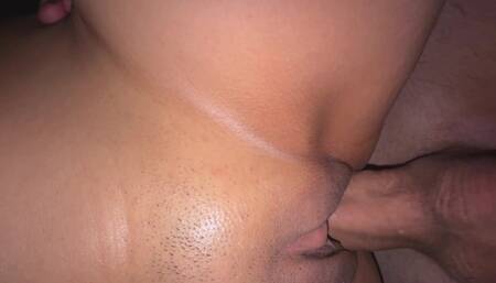 My Boyfriend Fucks My Wet Pussy From Below with His Big Penis