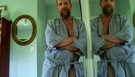 Hairyartist in Cum See Will in His Robe
