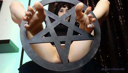 Your semen inside my satanic pussy