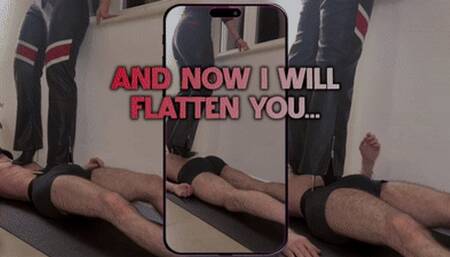 And Now I Will Flatten You in my Metal High Heels Boots (Vertical Version) - TamyStarly - Trampling, Stomping, Body Trample, Crush, CBT, Domination, Femdom