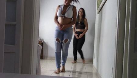 Two Hot Pawgs Walking Around Your House And Farting For You To Smell Everything Delicious Part 1 By Scarlet White And Sara Rosa Cam By Aline Full HD