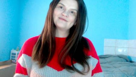 Brushing my thick hair