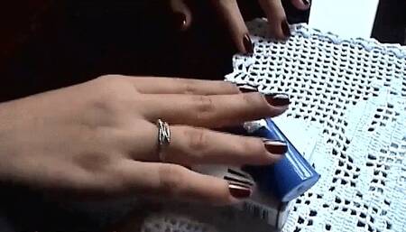 Smoking Girl Marlboro Red 100's 57 Mp4 960X540