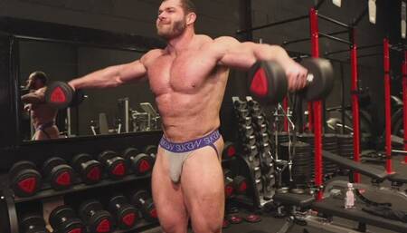 Working out in thongs and jocks