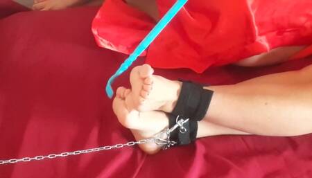 Long erotic tickling stimulation for Superfox - part 2