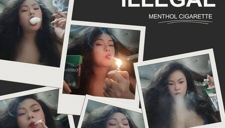 Smoking Illegal Menthol Cigarette