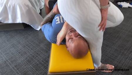 Fuck Your Throat - Goddess Rapture Crushes Her Clients Throat - Pure Muscle Domination with Throat Standing, Throat Sitting, and Total Female Domination - UltraHD (MP4)