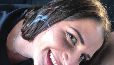 Car Blowjob - Cum All in My Hair