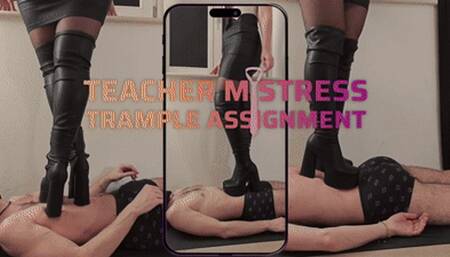 Your Teacher Mistress Trampling You in KOI High Platform Boots (Vertical Version) - TamyStarly - Stomping, Body Trample, Crush, CBT, Domination, Femdom