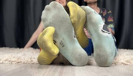 Dirty Soles, Sweaty Smelly Socks - Small Feet Goddess, Male Foot Play, Footsie, Highly Arched Feet