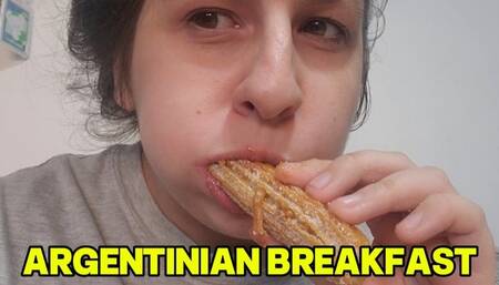 CHEWING VIDEO (ARGENTINIAN BREAKFAST)