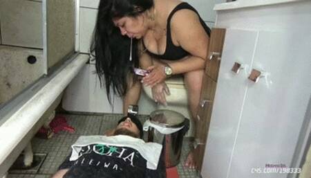 The Cuckold Became a Trash Can by Mistress Beh # 1080HD