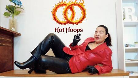 Hot hoops- tied balls and JOI for my pants