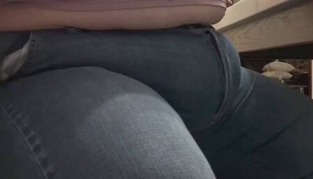 Watch my belly grow before and after dinner