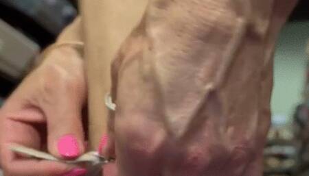 Pink Shorts High Heel Shopping