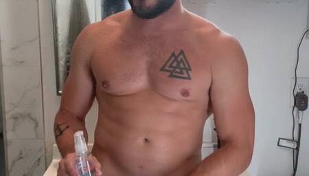 Cum explosion from jerking it hard