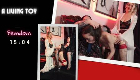 A living toy Smoking fetish, strapon, domination