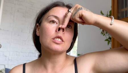 your dick is so hard when you see her piggy nose