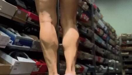 Pink Short Shorts High Heel Shopping Part 2