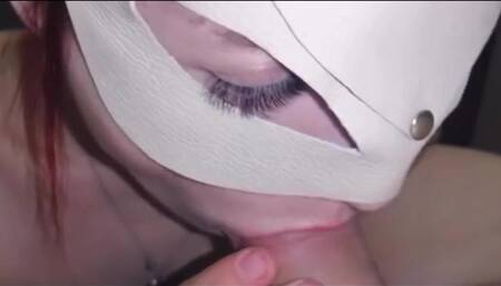 Gorgeous Sensual Blowjob From a Neighbor in the Toilet