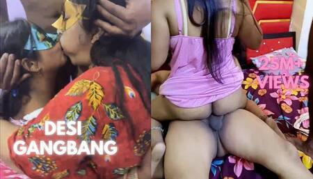 Desi Bhabhi Indian Foursome Gangband Desi Bhabhi Ki Chudai