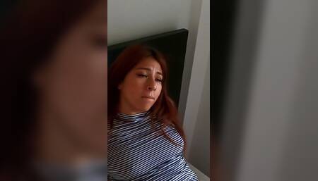My stepsister can't stand the fever and I fuck her hard