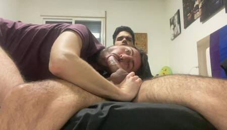 Sucking My Friend Uncut Thick Cock