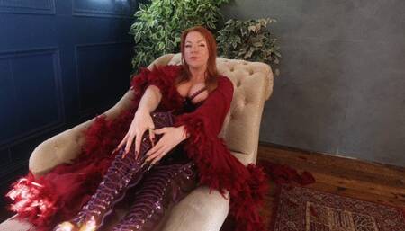 Peach adores and worships our boots Gentle slowly kissing besotted by devotion