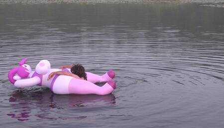 Swim on a Big Pink Doll