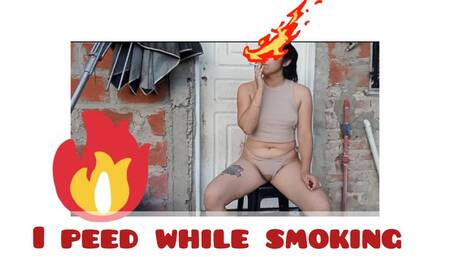 I peed while smoking sitting down