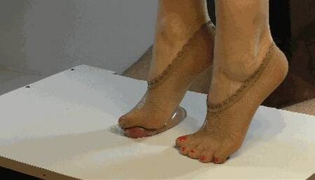 Stinky socks crush the cock