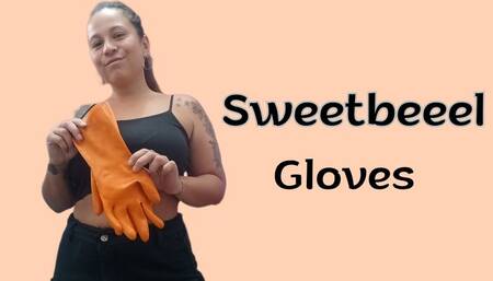 Using my rubber gloves
