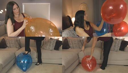 33 Balloons Pop and Play - 17 Inch Crystal Balloons - REMASTERED - Kylie Jacobs - MP4 1080p HD