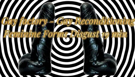 Gay factory - Gay Reconditioning - Feminine Forms Disgust 19 min (male voice)